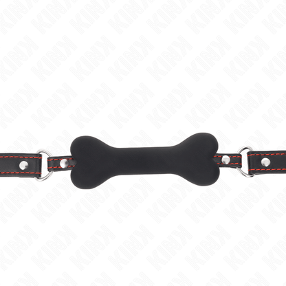 KINK - BLACK BONE 12 CM GAG 63 x 2 CM - Kink&Play
