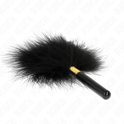 KINK - BLACK GOLD METAL TICKLE FEATHERS 18 CM - Kink&Play