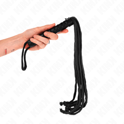 KINK - BLACK ROPE WHIP 56 CM - Kink&Play