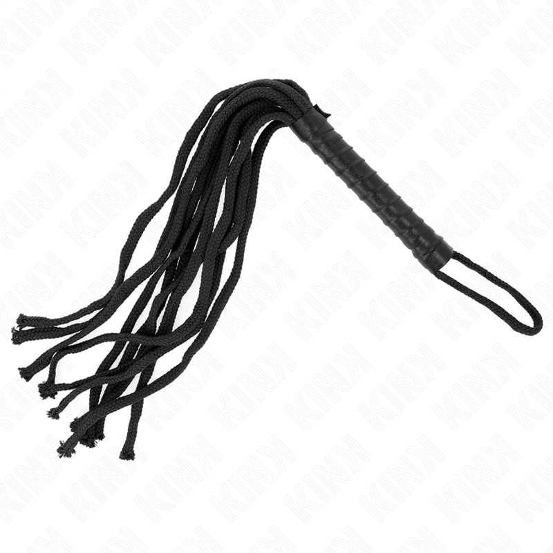 KINK - BLACK ROPE WHIP 56 CM - Kink&Play