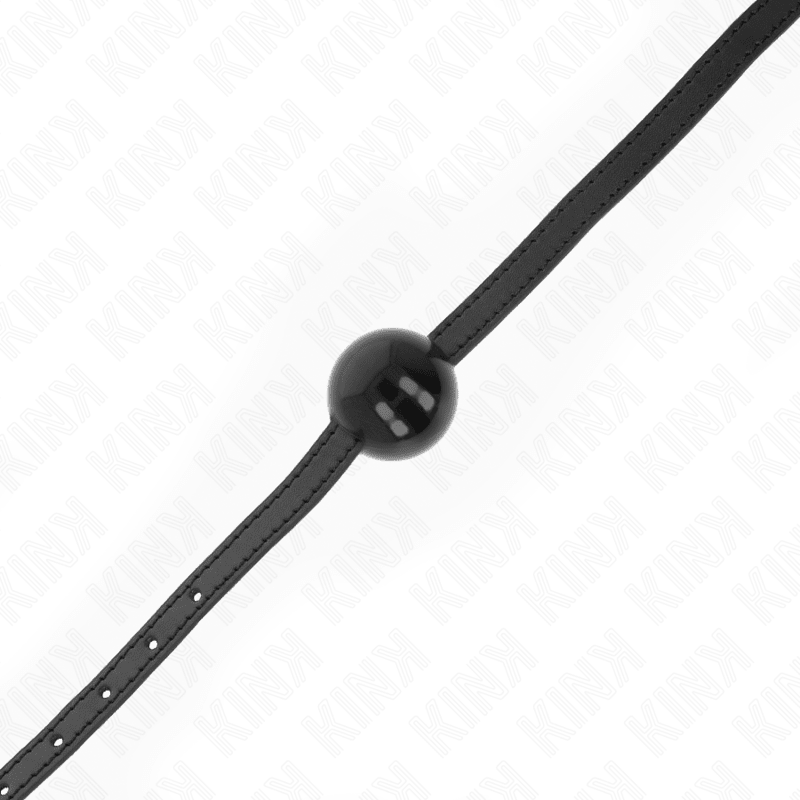 KINK - BLACK SINGLE SOLID BALL 4 CM GAG 65 x 1.5 CM - Kink&Play