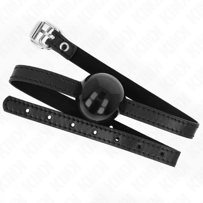 KINK - BLACK SINGLE SOLID BALL 4 CM GAG 65 x 1.5 CM - Kink&Play