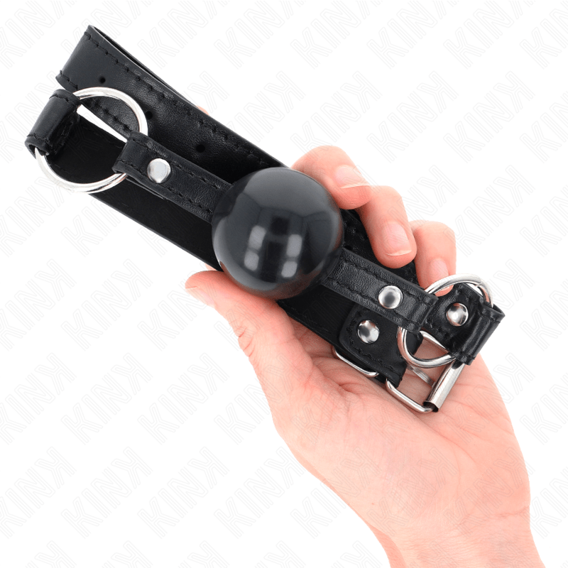 KINK - BLACK TPE BALL 4 CM GAG 60 x 2 CM - Kink&Play