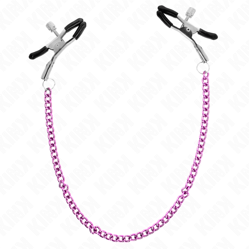 KINK - CHAIN NIPPLE CLAMPS PURPLE 30 CM - Kink&Play