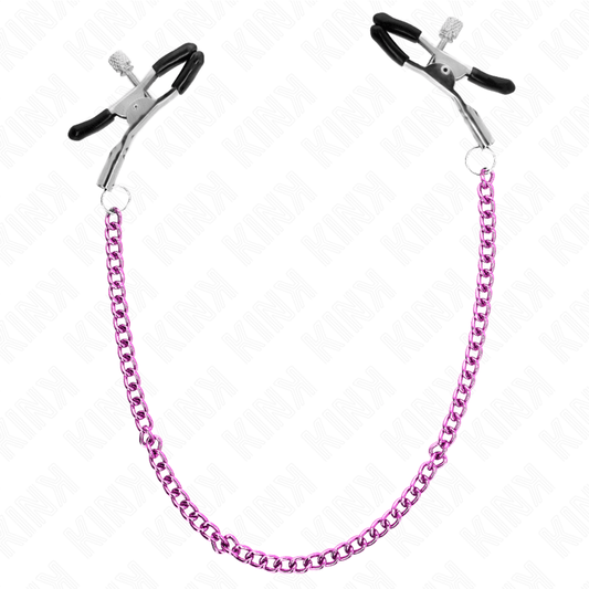 KINK - CHAIN NIPPLE CLAMPS PURPLE 30 CM - Kink&Play