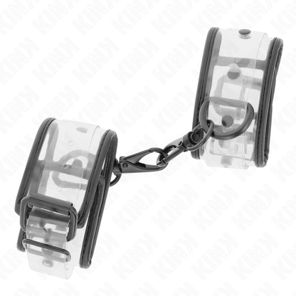 KINK - CLEAR WRIST CUFFS ADJUSTABLE 18 - 30 CM X 5.5 CM - Kink&Play