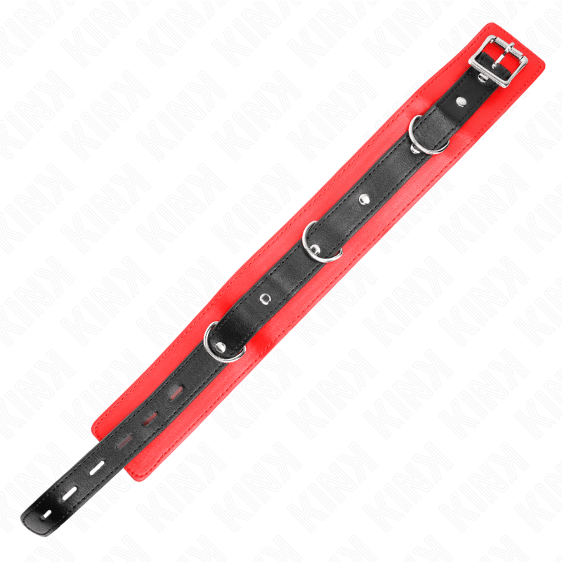KINK - COLLAR WITH BELT 65 CM WITH STRAP RED 54 X 4.5 CM - Kink&Play