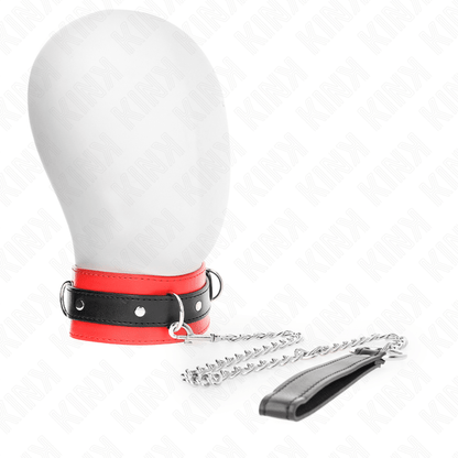KINK - COLLAR WITH BELT 65 CM WITH STRAP RED 54 X 4.5 CM - Kink&Play
