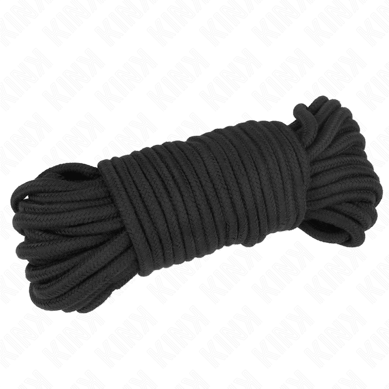KINK - COTTON ROPE 20 METER BLACK - Kink&Play