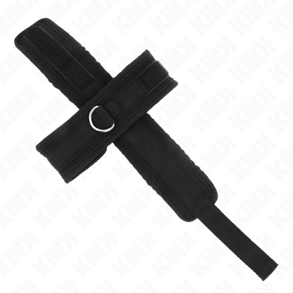 KINK - CROSS CUFFS BLACK 34 X 5.5 CM - Kink&Play