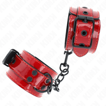 KINK - DARK RED WRIST CUFFS 23 X 5 CM - Kink&Play