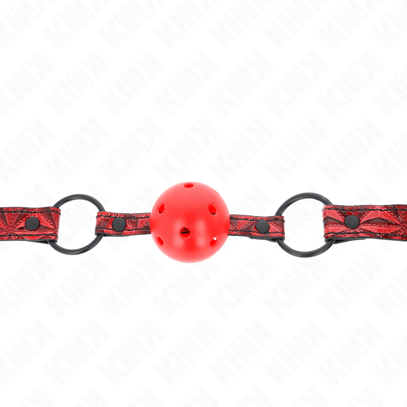 KINK - DIAMOND PATTERN BALL 4.5 CM GAG MODEL 1 64.5 CM ADJUSTABLE 42 - 60 CM - Kink&Play
