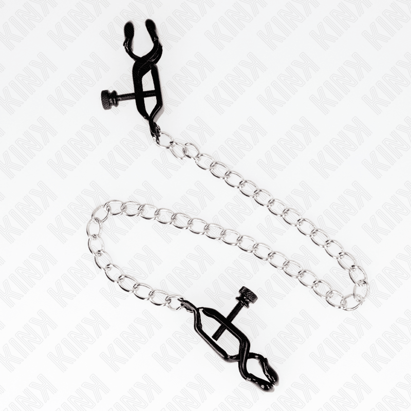 KINK - FLAT CHAIN NIPPLE CLAMPS SILVER 30 CM - Kink&Play
