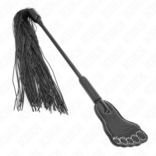 KINK - FOOT SHAPED PADDLE WITH TASSEL WHIP 31 CM - Kink&Play
