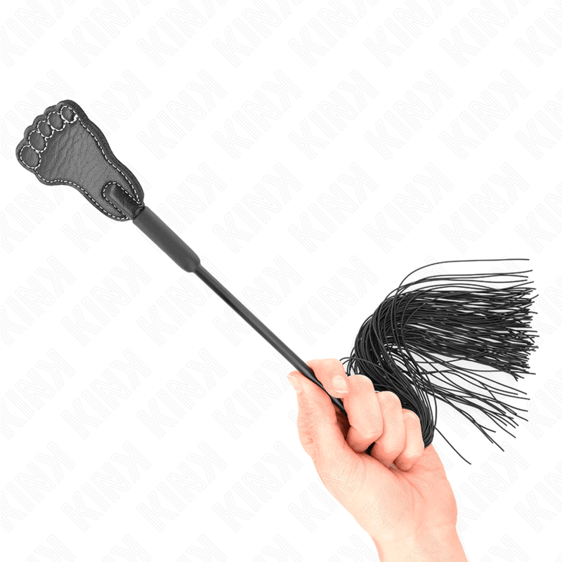 KINK - FOOT SHAPED PADDLE WITH TASSEL WHIP 31 CM - Kink&Play