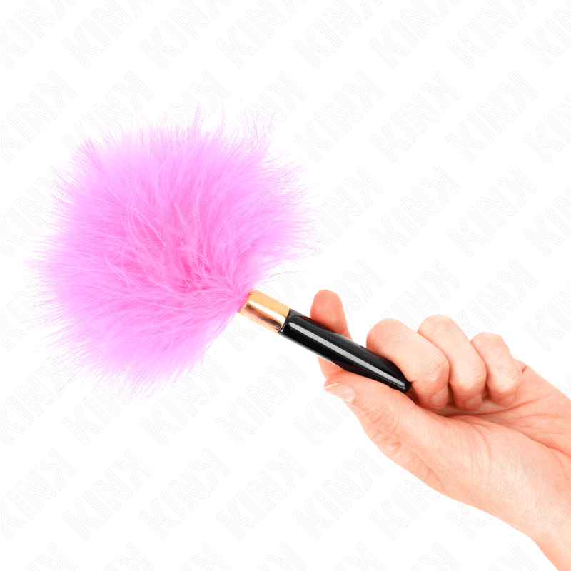 KINK - FUCHSIA GOLD METAL TICKLE FEATHERS 18 CM - Kink&Play