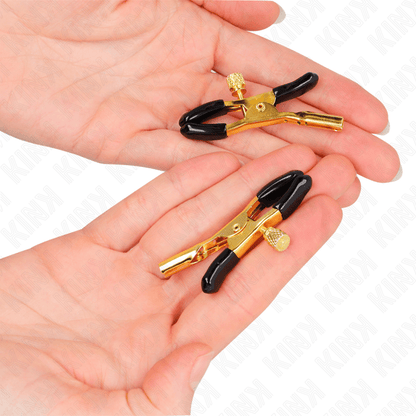KINK - GOLD NIPPLE CLAMPS 6 CM - Kink&Play