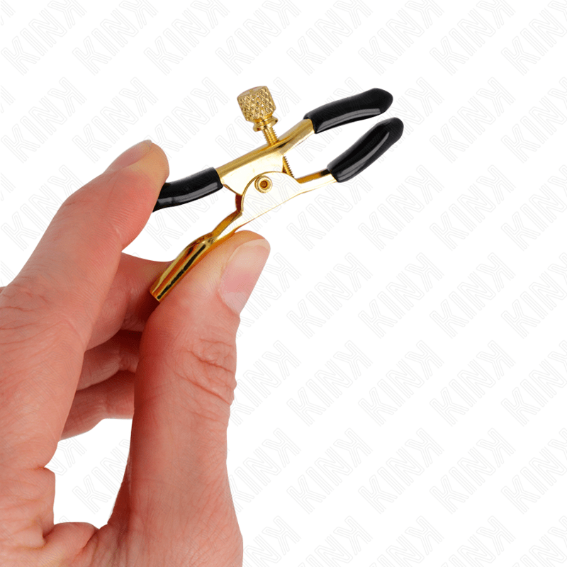KINK - GOLD NIPPLE CLAMPS 6 CM - Kink&Play
