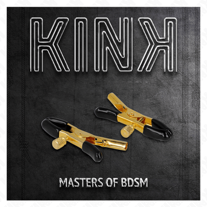KINK - GOLD NIPPLE CLAMPS 6 CM - Kink&Play