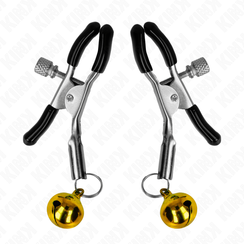 KINK - GOLD SINGLE BELL NIPPLE CLAMP 6 CM - Kink&Play