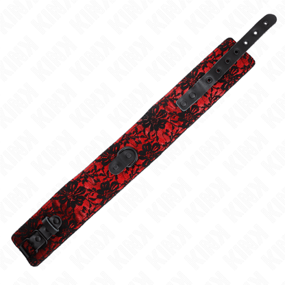 KINK - LACE NECKLACE WITH BELT WITH REAL LEATHER BELT 105 CM / 44 X 5.5 CM - Kink&Play