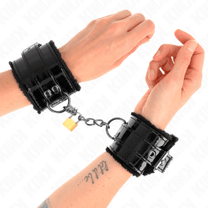KINK - LIGHT WRIST RESTRAINTS WITH A COPPER LOCK ADJUSABLE 17 - 29 CM X 5.5 CM - Kink&Play