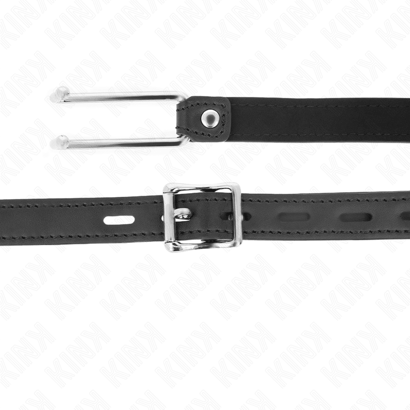 KINK - METAL HOOK GAG 11.5 CM WITH LEATHERETTE STRAP ADJUSTABLE 39 - 58 CM X 2 CM - Kink&Play