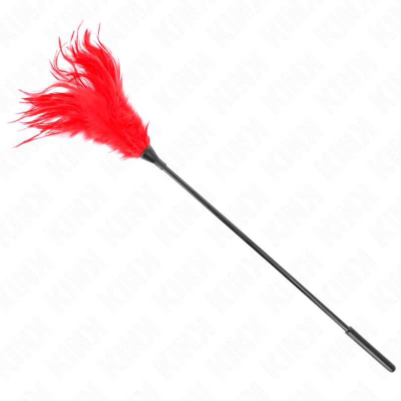 KINK - MULTIPLE RED TICKLE FEATHERS 45 CM - Kink&Play