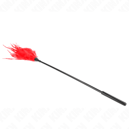 KINK - MULTIPLE RED TICKLE FEATHERS 45 CM - Kink&Play