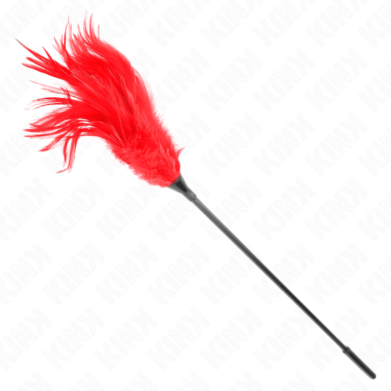 KINK - MULTIPLE RED TICKLE FEATHERS 45 CM - Kink&Play