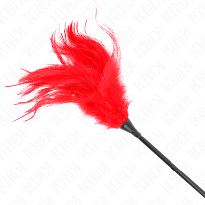 KINK - MULTIPLE RED TICKLE FEATHERS 45 CM - Kink&Play