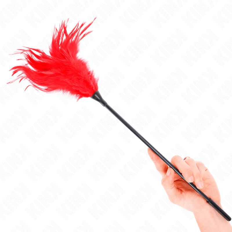 KINK - MULTIPLE RED TICKLE FEATHERS 45 CM - Kink&Play