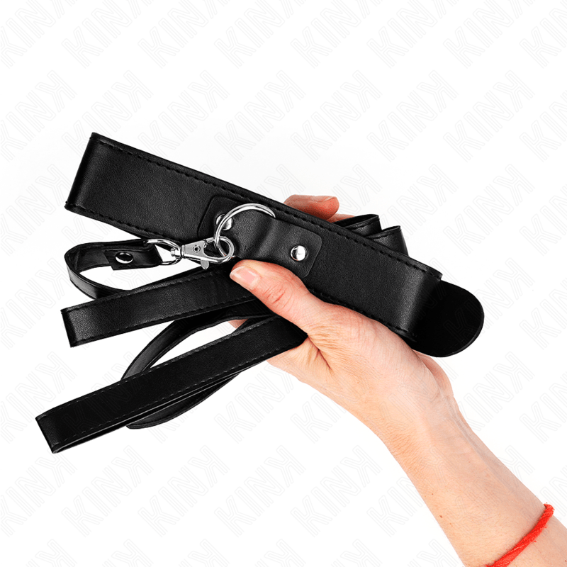 KINK - NECKLACE WITH BELT 116 CM BLACK STRAP ADJUSTABLE 32 - 50 CM X 8 CM - Kink&Play