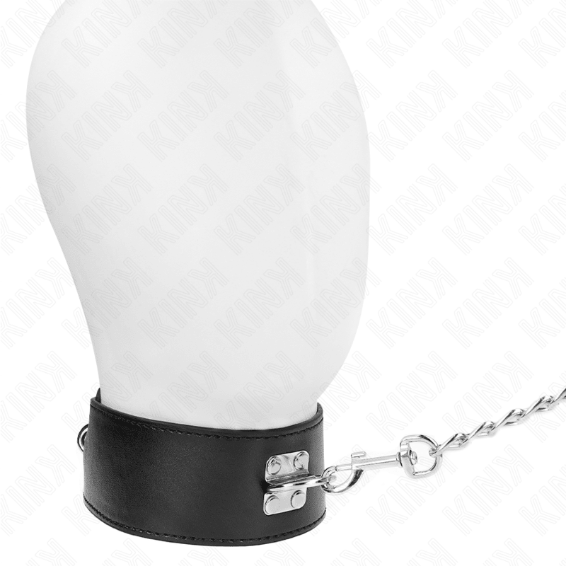 KINK - NECKLACE WITH BELT 65 CM WITH WIDE BLACK STRAP ADJUSTABLE 33.5 - 41 CM X 5 CM - Kink&Play