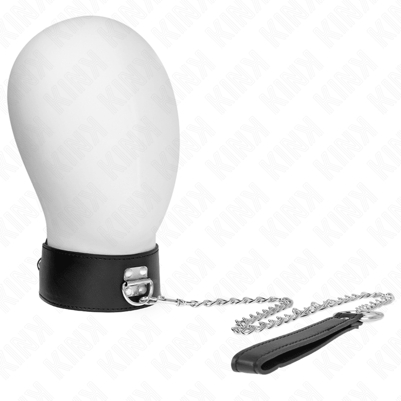KINK - NECKLACE WITH BELT 65 CM WITH WIDE BLACK STRAP ADJUSTABLE 33.5 - 41 CM X 5 CM - Kink&Play