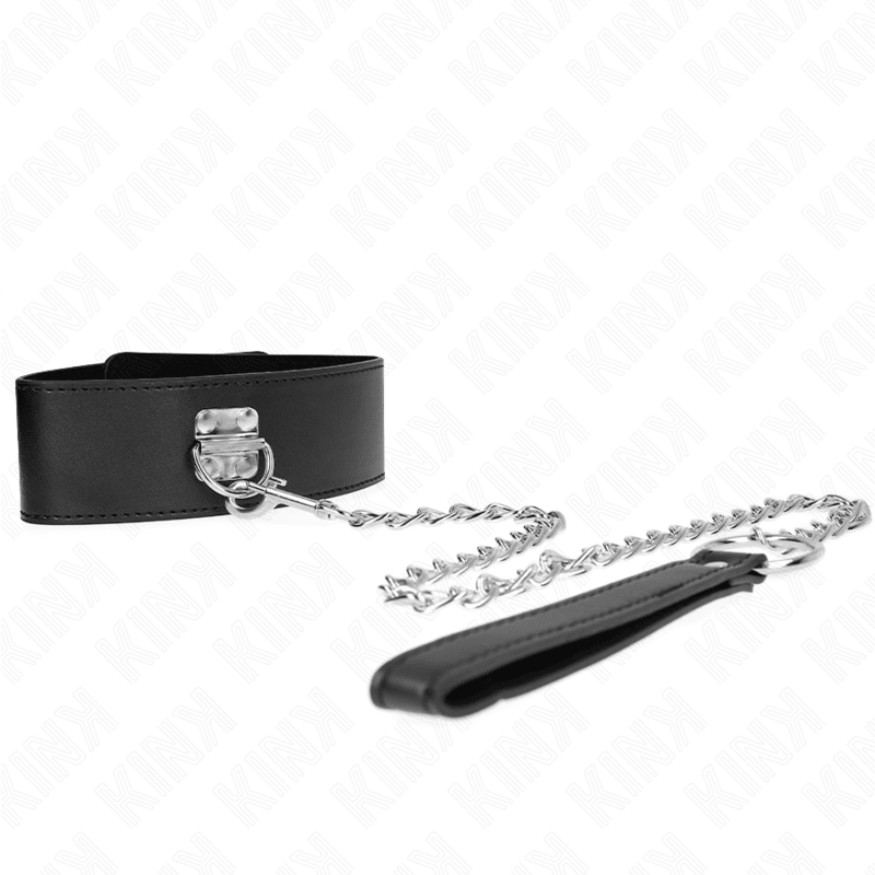 KINK - NECKLACE WITH BELT 65 CM WITH WIDE BLACK STRAP ADJUSTABLE 33.5 - 41 CM X 5 CM - Kink&Play