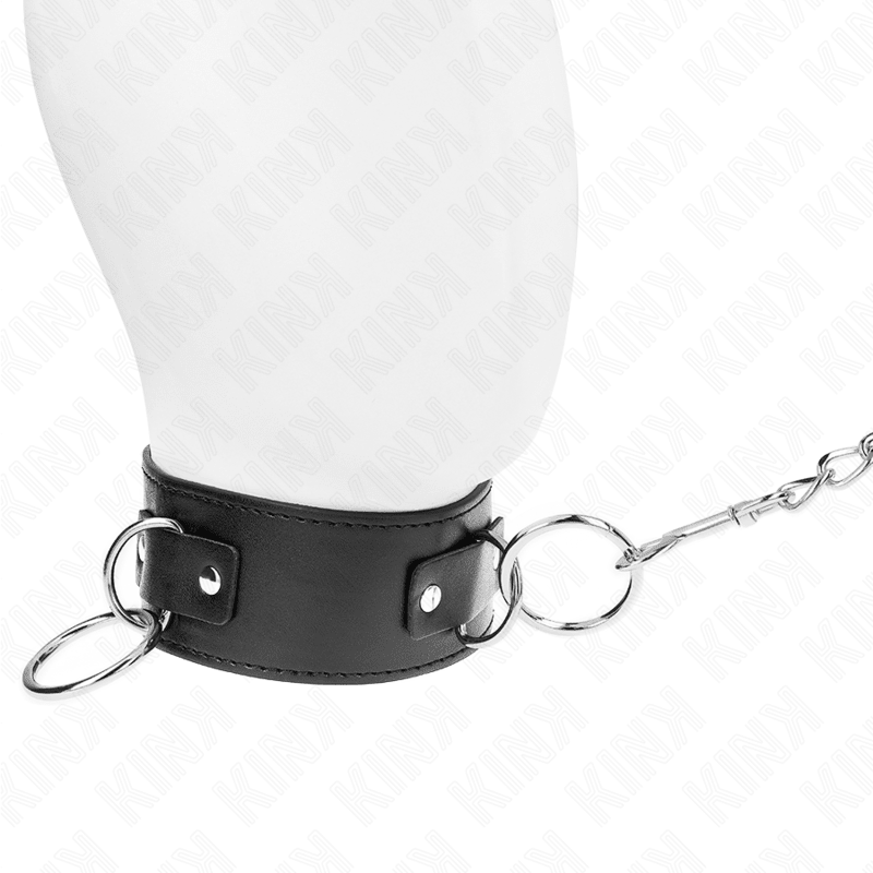 KINK - NECKLACE WITH LEASH 65 CM 3 RING MODEL 2 ADJUSTABLE 36 - 43 CM X 5 CM - Kink&Play
