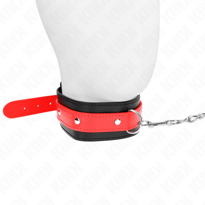 KINK - NECKLACE WITH RED STRAP 65 CM AJUSTABLE 36 - 43 CM X 5 CM - Kink&Play
