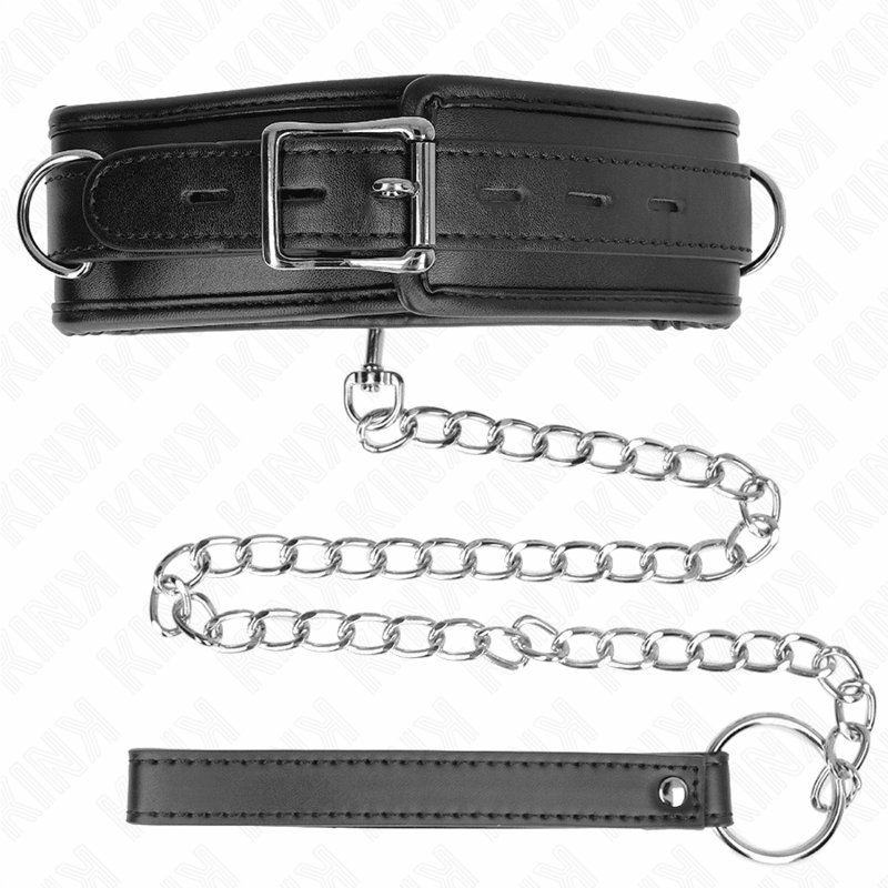 KINK - NECKLACE WITH SPONGE IMITATION LEATHER STRAP MODEL 3 ADJUSTABLE 37 - 54 CM X 3 CM - Kink&Play