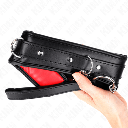 KINK - NECKLACE WITH SPONGE IMITATION LEATHER STRAP MODEL 3 ADJUSTABLE 37 - 54 CM X 3 CM - Kink&Play
