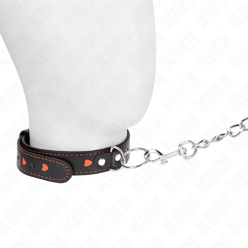 KINK - NECKLACE WITH STRAP 65 CM HEART DETAILS 52.5 X 2.5 CM - Kink&Play