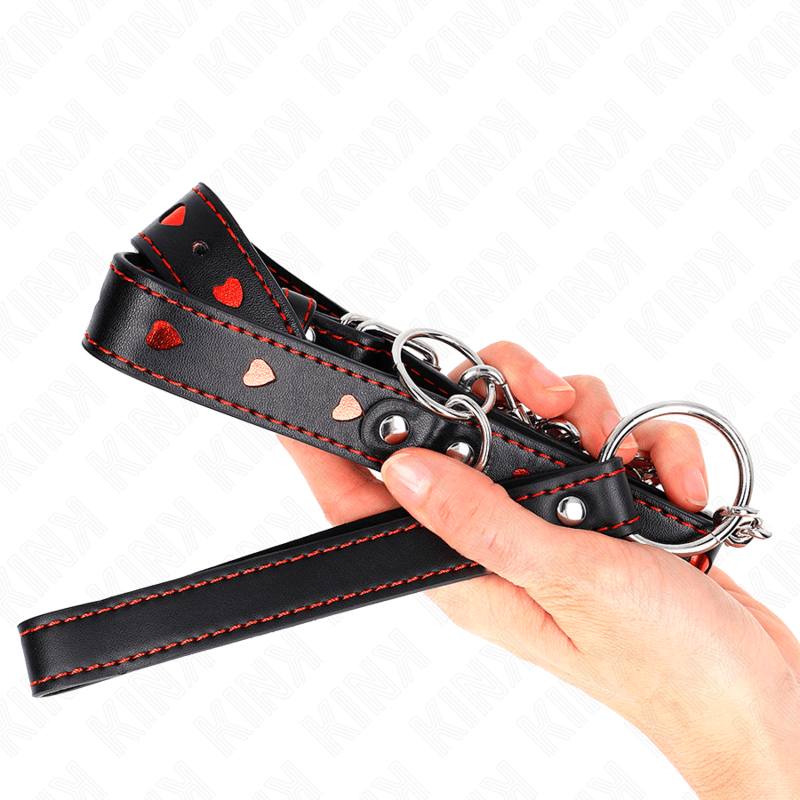 KINK - NECKLACE WITH STRAP 65 CM HEART DETAILS 52.5 X 2.5 CM - Kink&Play