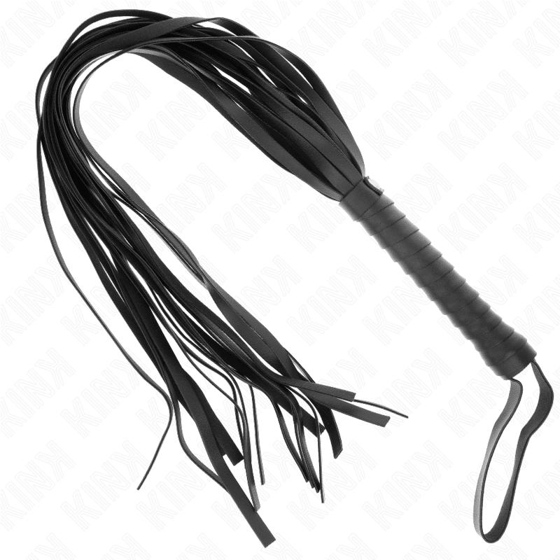 KINK - NEGRO SHORT HANDLE LONG TAIL WHIP 70 CM - Kink&Play