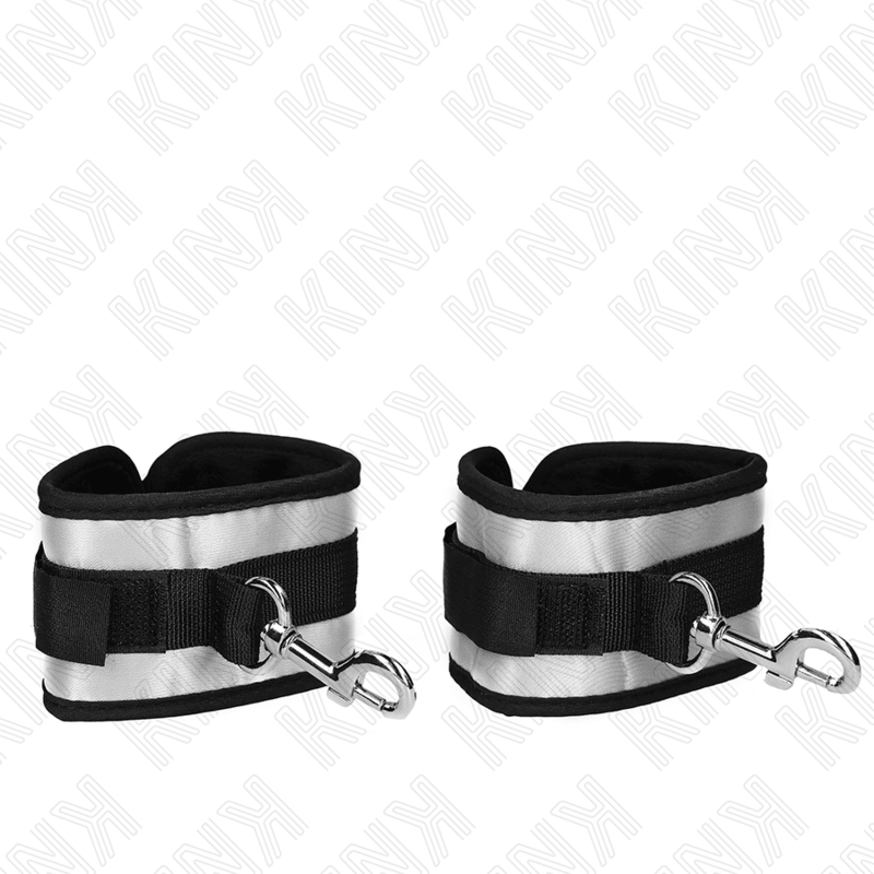 KINK - NEOPRENE WRIST CUFFS GREY 23 X 5 CM - Kink&Play