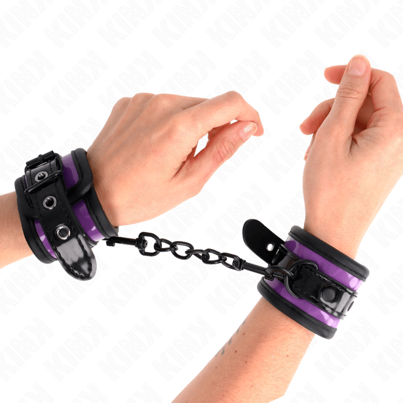 KINK - NEOPRENE WRIST RESTRAINTS LIGHT PURPLE AJUSTABLE 21 - 28 CM X 5 CM - Kink&Play