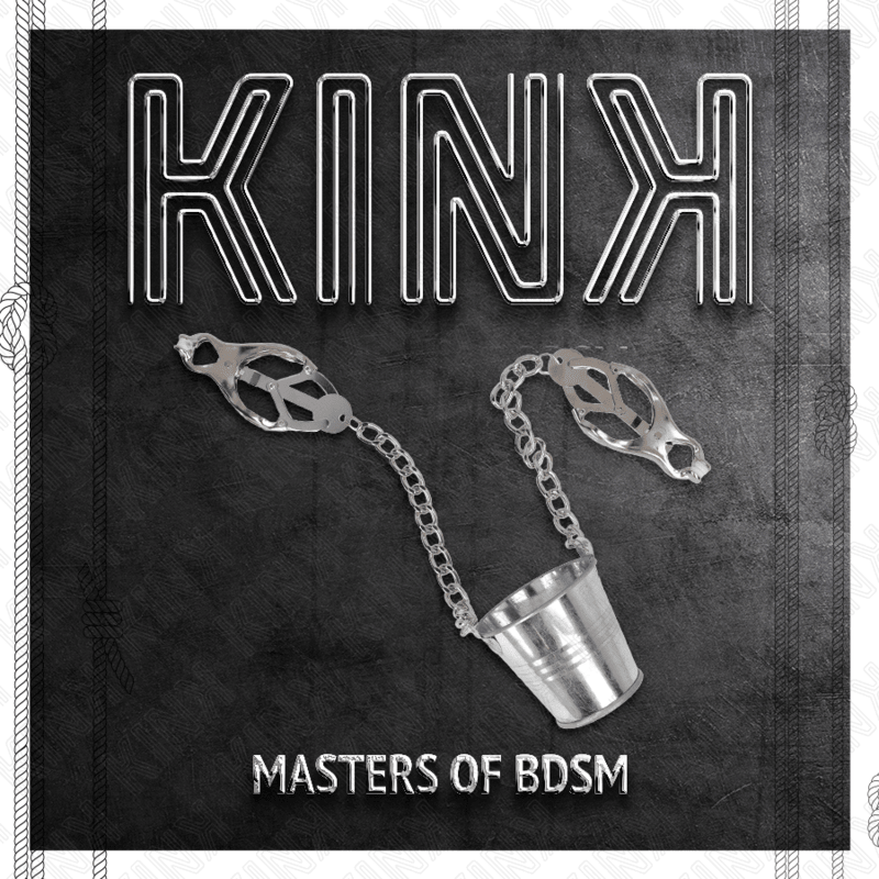 KINK - NIPPLE CLAMPS WITH A BUCKET SILVER - Kink&Play