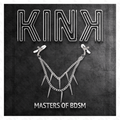 KINK - NIPPLE CLAMPS WITH SPIKES CHAINS 30 CM - Kink&Play