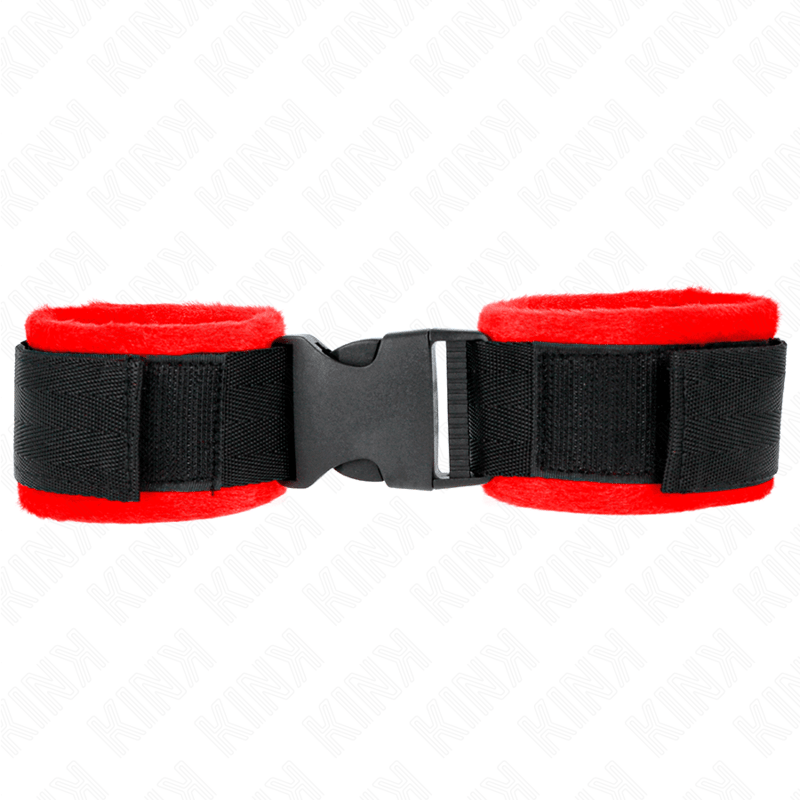 KINK - NYLON BIND HOOK&LOOP WRIST RESTRAINTS BLACK MODEL 1 AJDUSTABLE 25 - 35 CM X 6 CM - Kink&Play
