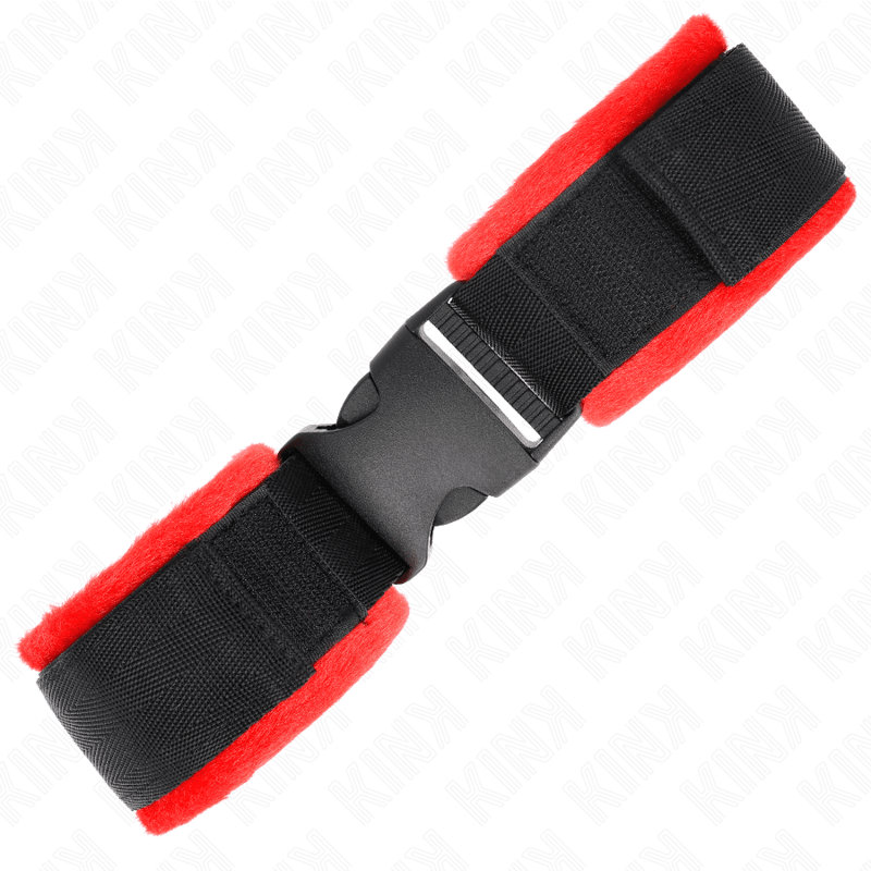 KINK - NYLON BIND HOOK&LOOP WRIST RESTRAINTS BLACK MODEL 1 AJDUSTABLE 25 - 35 CM X 6 CM - Kink&Play