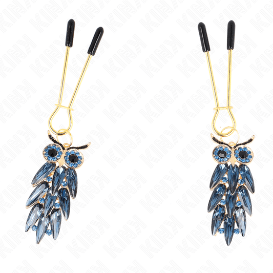KINK - OWL PENDANT NIPPLE CLAMPS 6 CM - Kink&Play